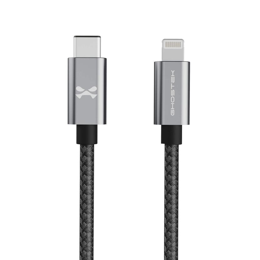 Ghostek NRGline Lightning to USB-C 6ft Cable (Black)