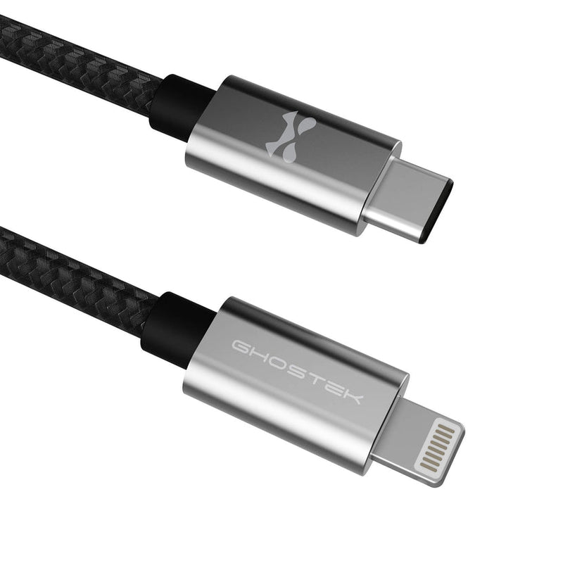 Ghostek NRGline Lightning to USB-C 3ft Cable (Black)