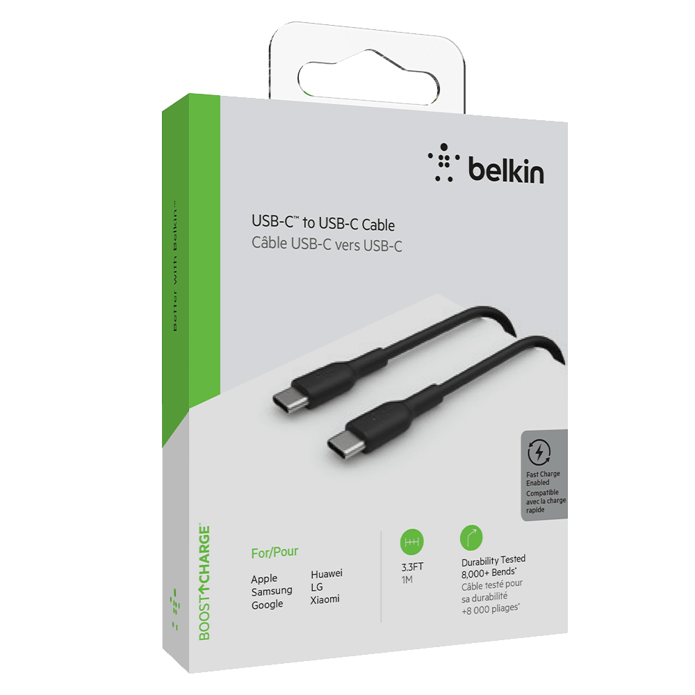Belkin Boost Up Charge USB-C to USB-C Cable 3ft (Black)
