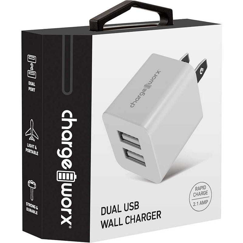 ChargeWorx 2.1A Dual USB Wall Charger