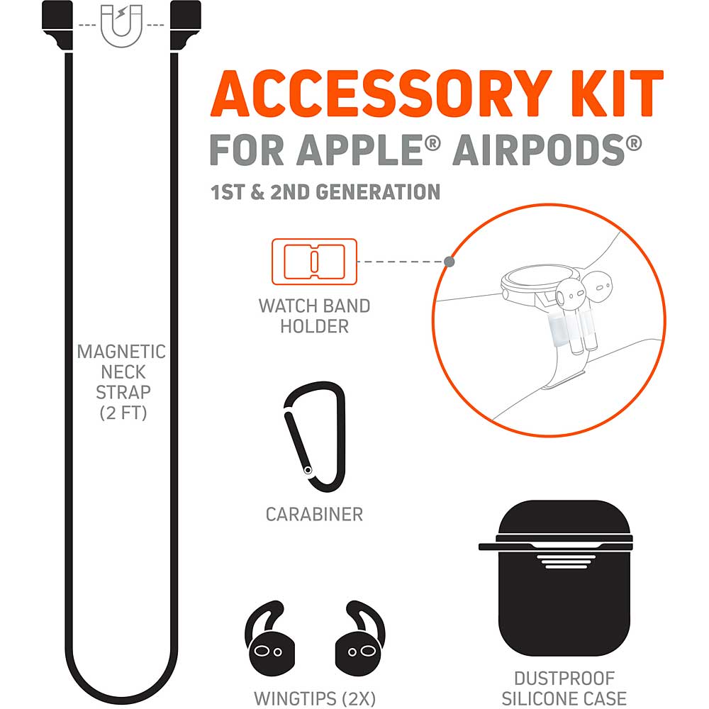 Chargeworx Accessory Kit For Apple AirPods