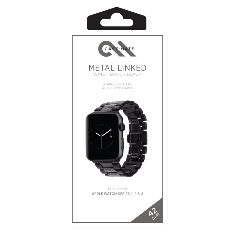Case-Mate Linked Watchband for Apple Watch 42mm / 44mm (Black)