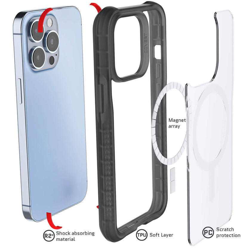 Ghostek Covert 6 Case for iPhone 13 Pro Max (Black)