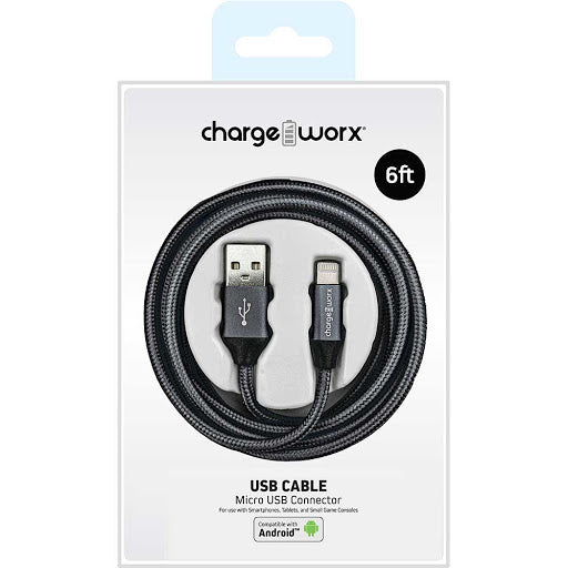 Chargeworx 6ft Lightning Cable (More Colors Available)