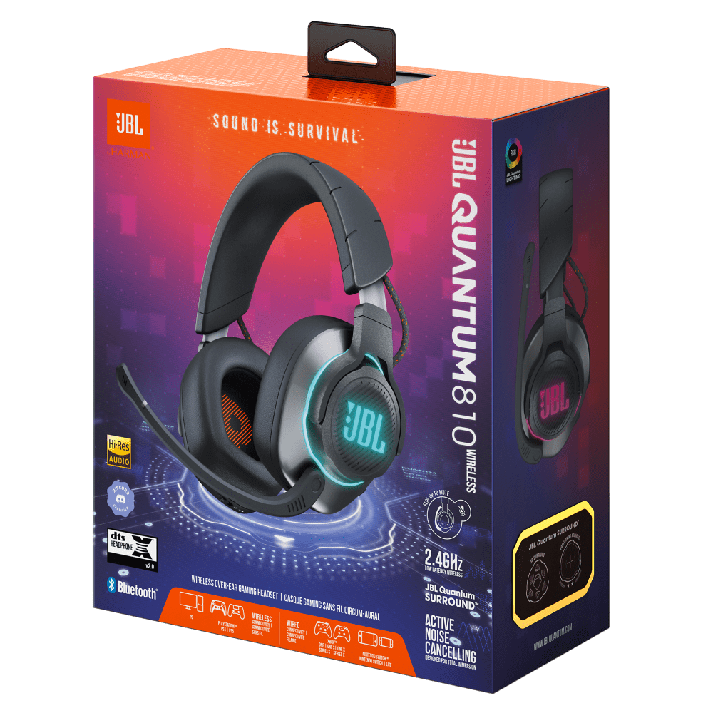 JBL Quantum 810 Wireless Noise-Canceling Over-Ear Gaming Headset