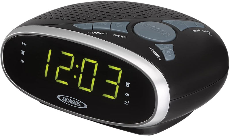 Jensen Digital AM/FM Alarm Clock Radio with 0.9" Display