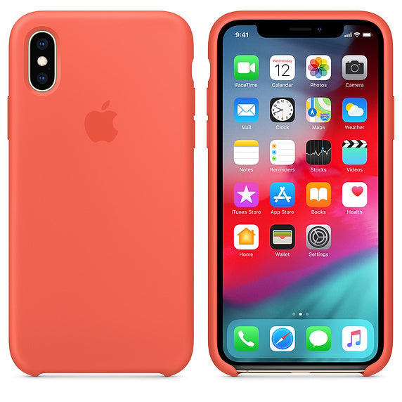 Apple Silicone Case for iPhone X/XS (Nectarine)