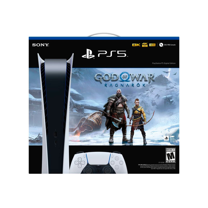 Sony PlayStation 5 Console Digital Edition God of War Ragnarok Bundle USA