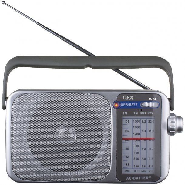 QFX Retro AM/FM/SW1 and SW2 Portable Radio
