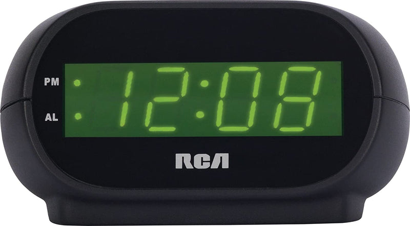 RCA digital alarm clock with nightlight