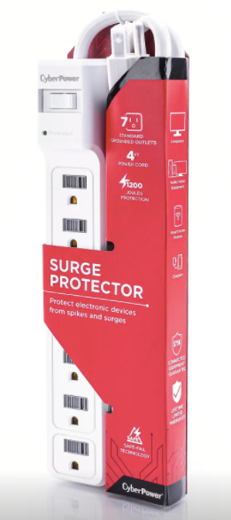 CyberPower B704 7-Outlet Surge Protector