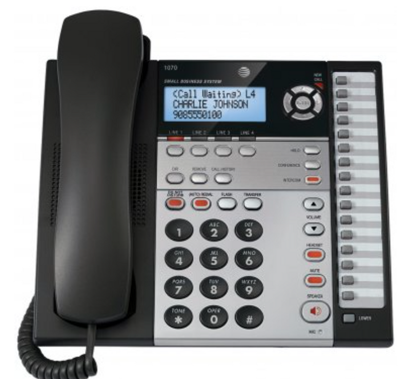 AT&T 1070 Corded 4-Line Speakerphone with Caller ID