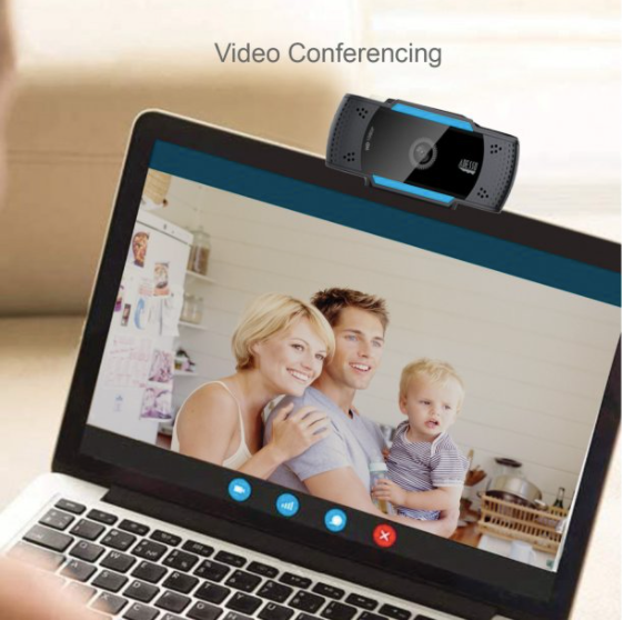 Adesso Cybertrack H5 1080p HD USB Auto Focus Webcam with Built-In Dual Microphone