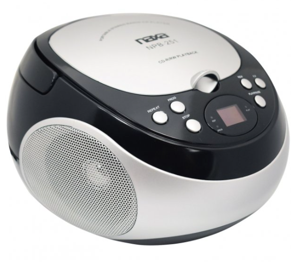 Naxa Portable CD Player with AM/FM Radio (Black)