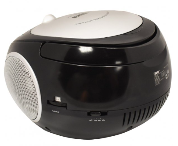 Naxa Portable CD Player with AM/FM Radio (Black)