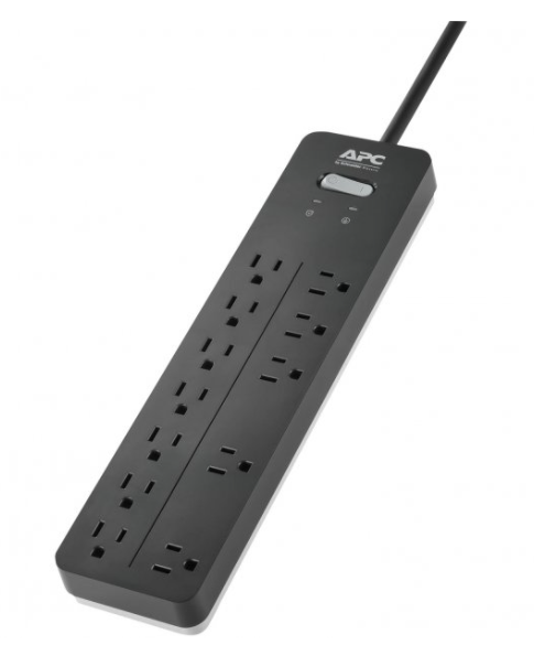 APC 12-Outlet SurgeArrest® Home/Office Series Surge Protector, 6ft Cord