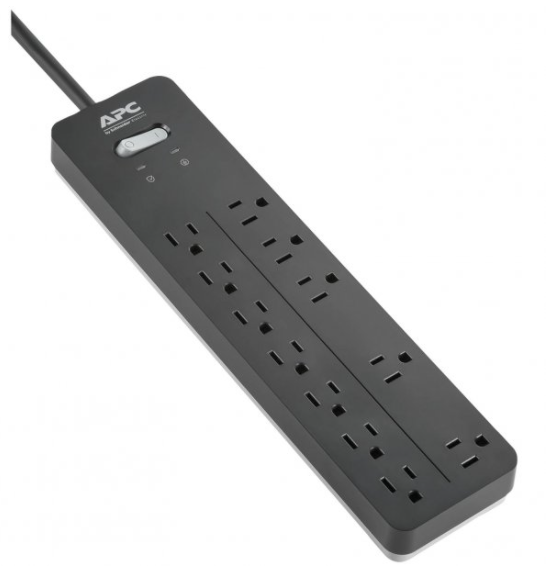 APC 12-Outlet SurgeArrest® Home/Office Series Surge Protector, 6ft Cord