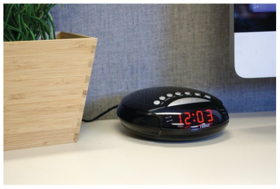 Naxa Digital Alarm Clock with AM/FM Radio