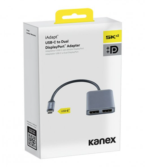 Kanex iAdapt USB-C to Dual DisplayPort Adapter