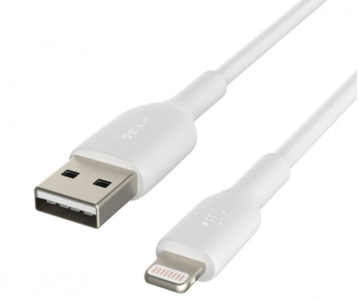 Belkin 10ft Boost Up Charge Lightning to USB-A Cable (White)