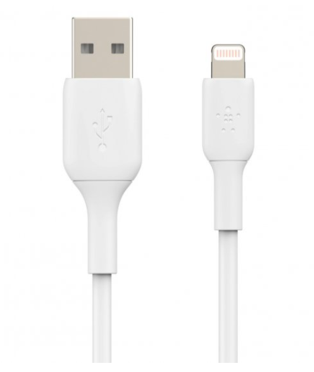 Belkin 10ft Boost Up Charge Lightning to USB-A Cable (White)