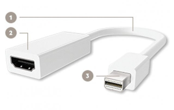 Belkin Mini DisplayPort Male to HDMI Female Adapter