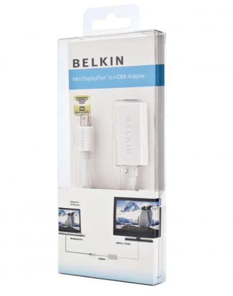 Belkin Mini DisplayPort Male to HDMI Female Adapter