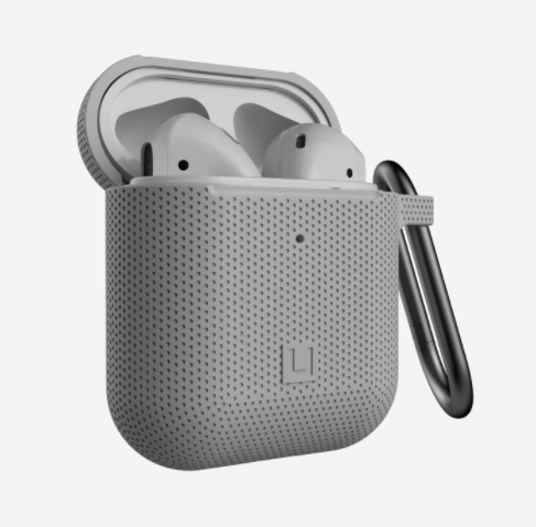 [U] by UAG Compatible with Apple Airpods (Gen 1&2) DOT Silicone Case with Carabiner Keychain