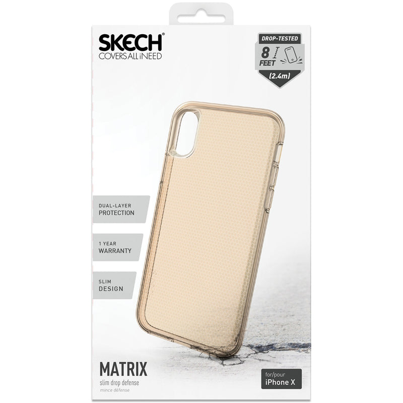Skech Matrix Case for iPhone X (Gold)