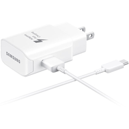 Samsung Fast Charge 15W Travel Adapter with USB-C to to USB-A Cable (White)