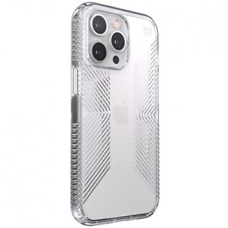 Speck Presidio Perfect-Clear Grip Case for iPhone 13 Pro (Clear)