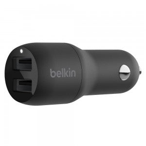 Belkin Boost Charge 24 Watt Dual USB-A Bullet Car Charger