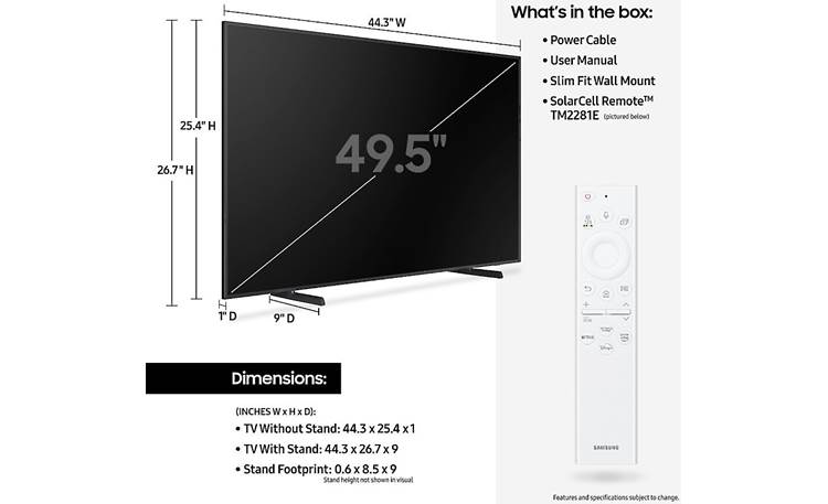 Samsung The Frame LS03B 50" Class 4K UHD Smart QLED TV (2022)