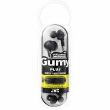 JVC Gumy Plus Noise Isolation Headphones with Remote and Microphone (Black)