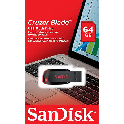 SanDisk 64GB Cruzer Blade USB Flash Drive