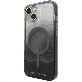 Gear4 Milan Snap Case for iPhone 14 With MagSafe (Black Swirl)