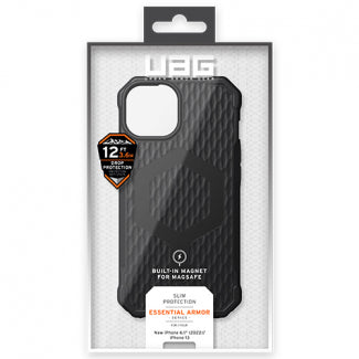 Urban Armor Gear Essential Armor Case with MagSafe for Apple iPhone 14 Plus (Black)