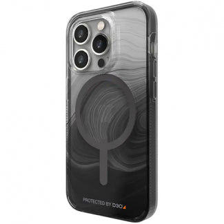 Gear4 Milan Snap Case for iPhone 14 Pro Max With MagSafe (Black Swirl)