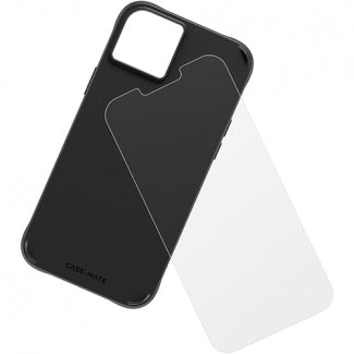 Case Mate Apple iPhone 14 Plus Protection Pack Magsafe Case and Glass Screen Protector (Black)