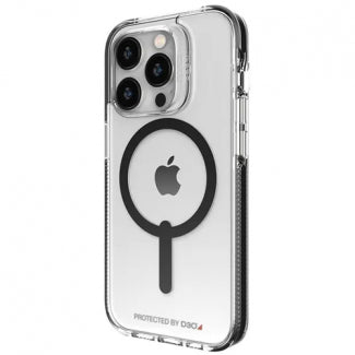 Gear4 Santa Cruz Snap Case with MagSafe for Apple iPhone 14 Pro (Clear/Black)