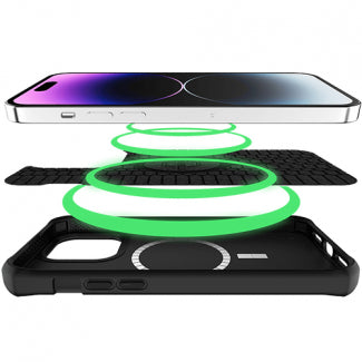 ITSKINS Ballistic Case for Apple iPhone 14 Pro With MagSafe (Black)