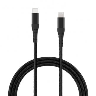 TekYa 72" (6ft) Apple Lightning to USB-C 3 Amp Braided Cable